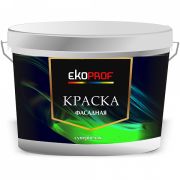 Краска «EKOPROF» фасадная белая водно-дисперсионная для наружных и внутренних работ (14 кг) 15 л
